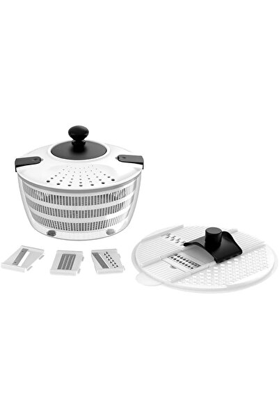 Yelajoy وعاء تجفيف السلطة سعة 4 لتر مع قطاعة خضروات، جهاز متعدد الوظائف 6 في ...