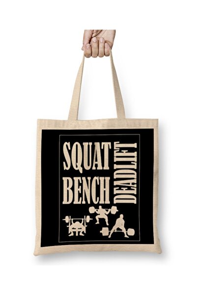 Generic Brand Squat Bench Deadlift Powerlifting Bodybuilding 05 Cloth Bag Lon...