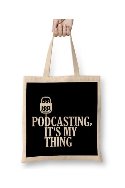 dekado حقيبة قماش للبودكاست، It's My Thing Funny Podcasters بمقبض طويل