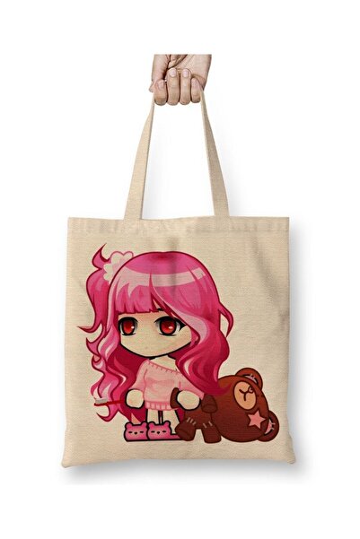 dekado Occult Girl Do Fogo Rica Art Work Summoners War Tote Bag Long Handle