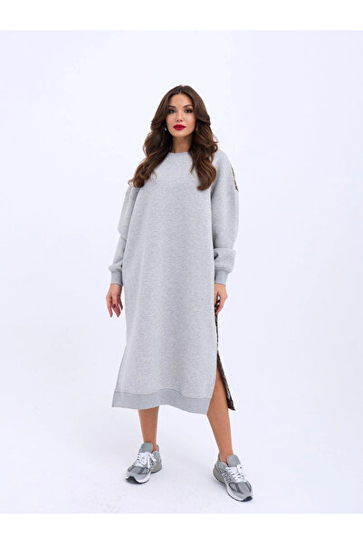 GENCULUS Γυναικείο Φόρεμα με Λεοπάρ Άνοιγμα και Σκίσιμο στην Πλάτη