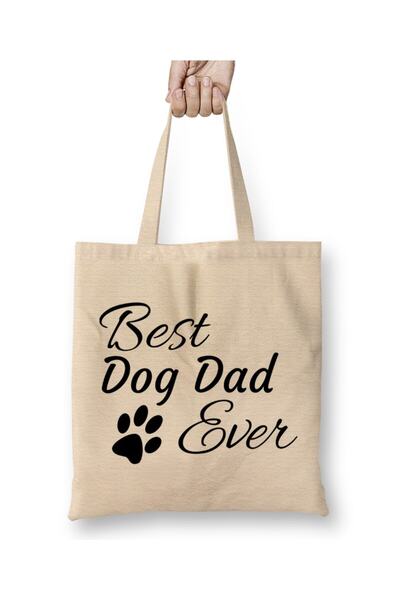 dekado Best Dog Dad Ever 01 Cloth Bag Long Handle