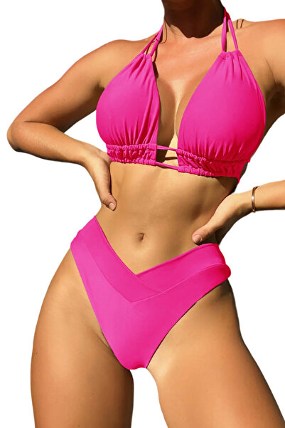 EFAYN.RO Women's swimsuit, 2 pieces, classic elegant summer model, size L, pi...