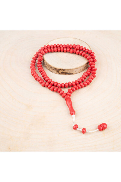 Hayrat Neşriyat Rose Scented Prayer Beads - 99 Pieces Red
