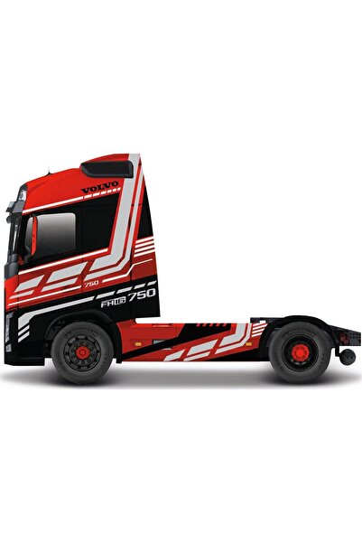 BBURAGO Str. Camioane de pompieri Volvo FH16 Roșu închis 1:43