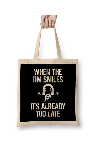 dekado حقيبة حمل بمقبض طويل من When the DM Smiles It's Too Late
