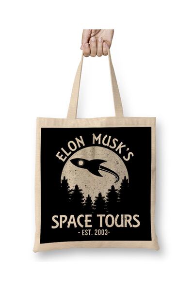 dekado Elon Musk's Space Tours Cloth Bag Long Handle