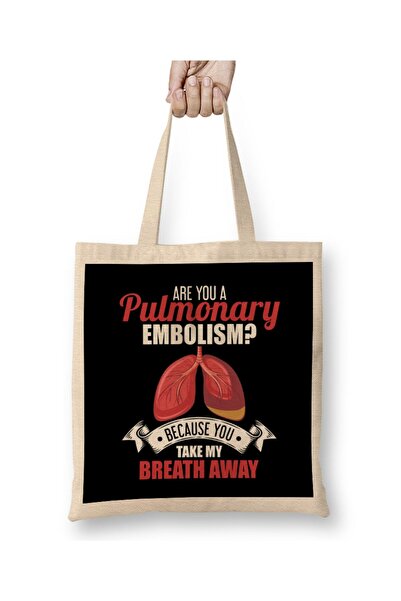 dekado Are You A Pulmonary Embolism Take My Breath Away Cloth Bag Long Handle