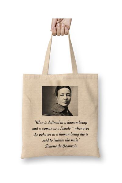 dekado Simone De Beauvoir Tote Bag Long Handle