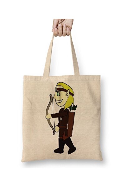 dekado Elfo Cartoon Cloth Bag with Long Handle