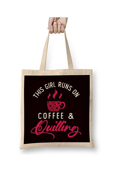 dekado حقيبة يد من Girl Runs Ib Coffee Quilling Paper Filipgree Craftsman بمق...