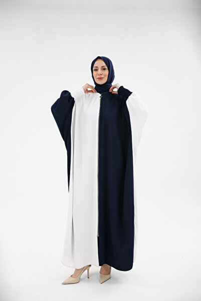 KADEEM YARASA ABAYA & Bleumarin Ecru -2328