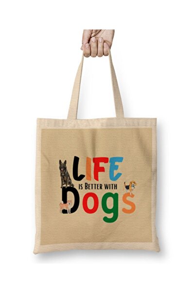 dekado Funny Dog Lover Gifts For Women Men Kids Tote Bag Long Handle
