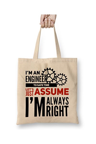dekado I Am An Engineer 01 Cloth Bag Long Handle
