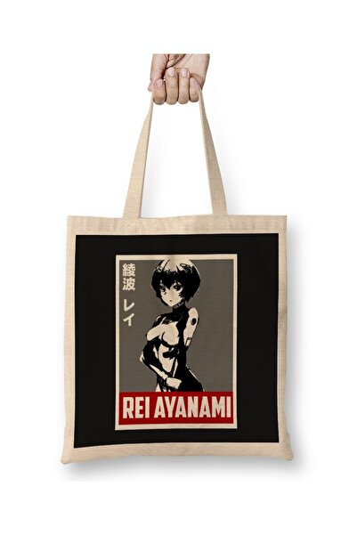 dekado حقيبة قماش Rei Ayanami 010 بمقبض طويل