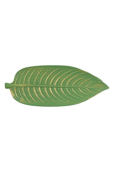 OEM Wooden Potpourri Holder Green Leaf Brushed 45 x 18 cm