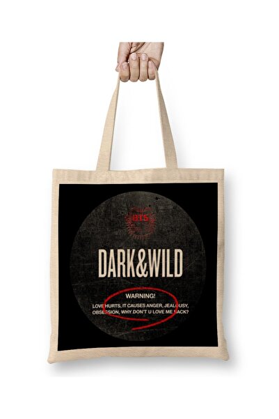 dekado حقيبة قماش بغطاء ألبوم Bts Dark and Wild بمقبض طويل