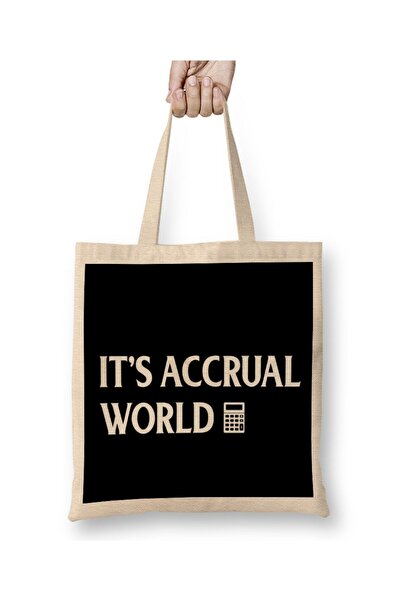 dekado حقيبة حمل بمقبض طويل من Funny Accounting It s Accrual World Accountants