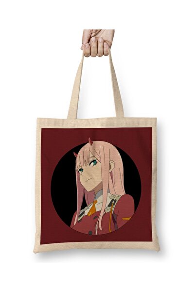 dekado حقيبة قماش Zero Two بمقبض طويل