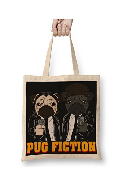 dekado حقيبة حمل من Pulp Fiction Pug Fiction بمقبض طويل
