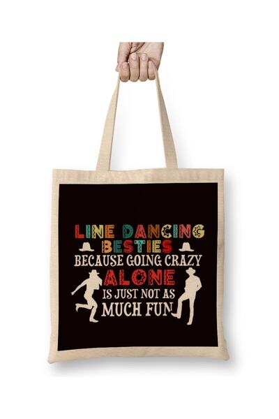 dekado Line Dancing Besties Line Dancer Country Dance Western Music Tote Bag ...