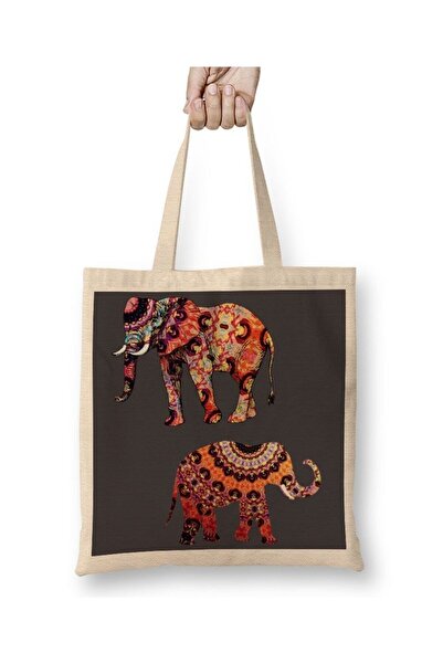 dekado Elefantes Wintage Filler 2 Cloth Bag Long Handle