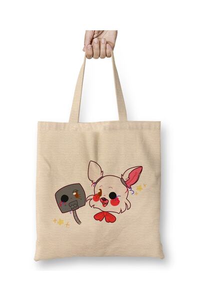 dekado حقيبة قماش Fnaf Sunnydrop بمقبض طويل
