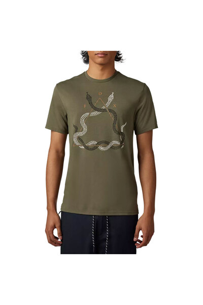FOX Racing FOX CAVED IN TECH TEE ΛΑΔΙ ΠΡΑΣΙΝΟ L