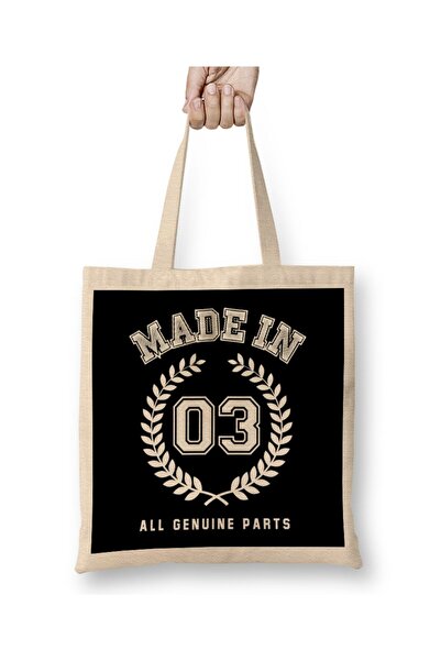 dekado 2003 Made In 03 All Genuine Parts Cloth Bag Long Handle