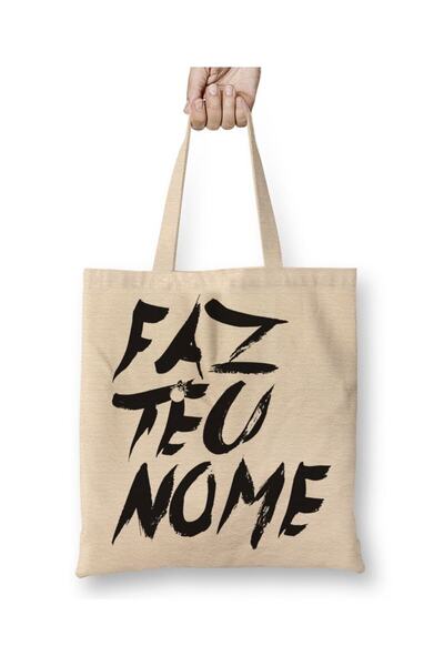 dekado Faz Teu Nome Cloth Bag Long Handle