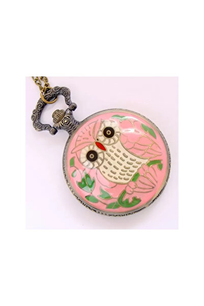 GemSale Pocket Watch with Chain, Enamelled