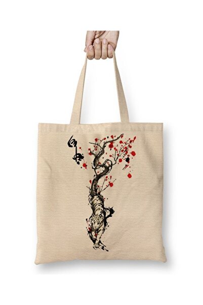 dekado Tigre Chines Cloth Bag Long Handle