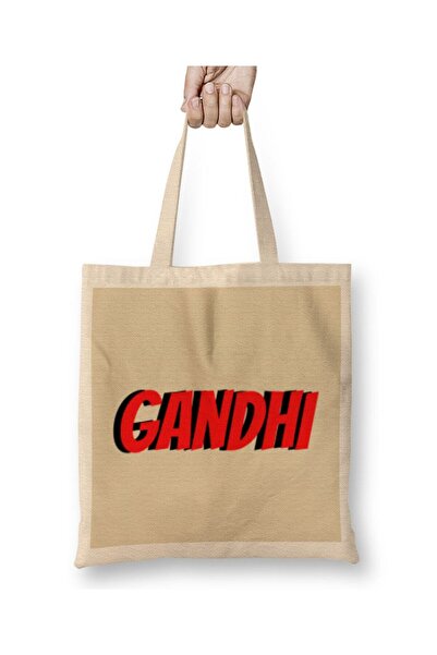 dekado Gandhi Quotes Gifts - Vintage Retro Rainbow Style Tote Bag Long Handle