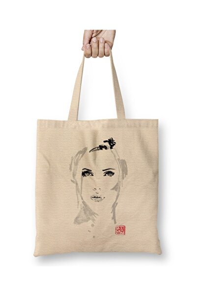 dekado Scarlett Cute Heart Tasse Tote Bag Long Handle