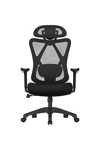 Songmics Home Scaun de birou ergonomic din plasă, Songmics, negru