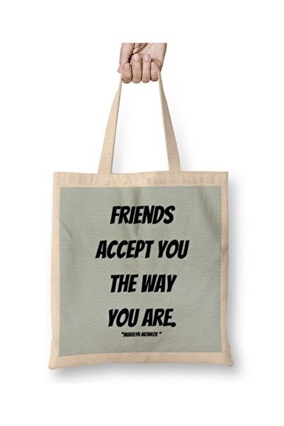 dekado Marilyn Monroe Quotes Art Gift - Vintage Retro Style Cloth Bag Long Ha...