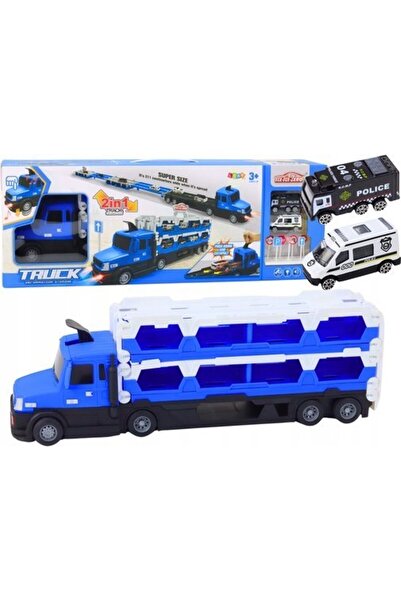 LeanToys Lora Camion de tractare Pista de curse 2 în 1 Lumini Sunete Semne Ma...