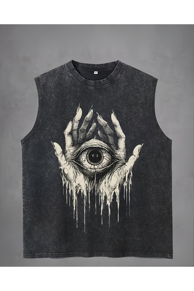 Touz Moda Μπλουζάκι Cosmic Eye Atlet με λαιμόκοψη ποδηλάτου, πλενόμενο, vinta...