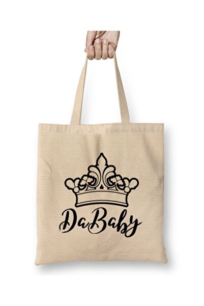 Generic Brand DaBaby Hip Hop Rap Logo Tote Bag Long Handle