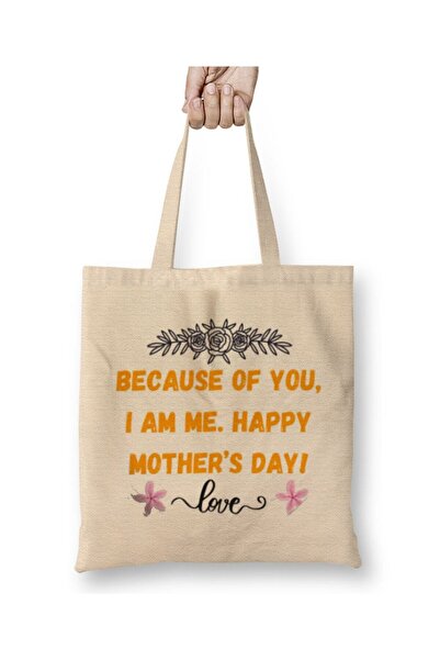 dekado Mother's Day Sayings & Quotes For Mom 2021 Cloth Bag Long Handle
