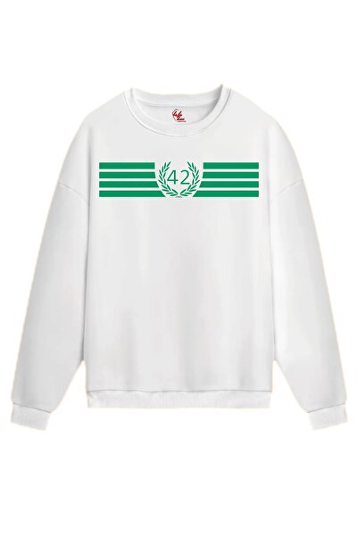 Rabona Fashion Konya 42 Legacy – Ribbon Printed Sweatshirt/Hoodie with Wreath...