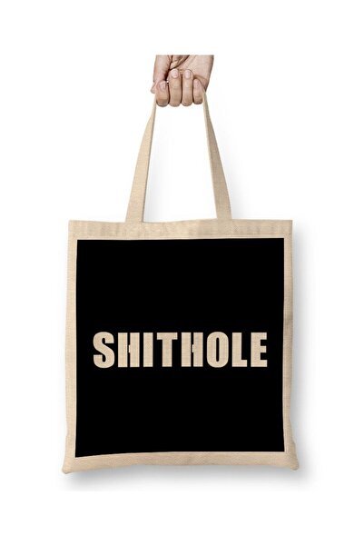 Generic Brand SHITHOLE Cloth Bag Long Handle