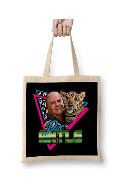 Generic Brand Doc Antle 80s Retro Tiger King Tote Bag Long Handle