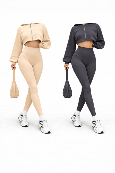 zs zaos fashion Set of 2 Women's Diving Fabric Plain Tights, Flexible, Comfor...