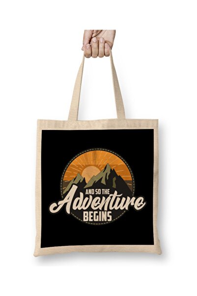 dekado And So The Adventure Begins Camping Hiking Tote Bag Long Handle