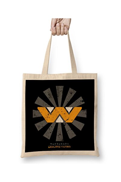 dekado حقيبة يد Weyland Yutani Retro اليابانية الغريبة بمقبض طويل
