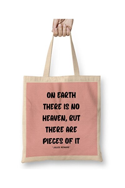 dekado Natur Quotes Lover Gift Conservation Sayings Words Cloth Bag Long Handle