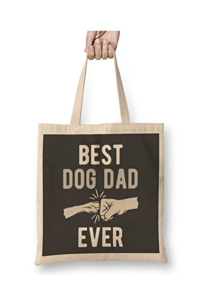 dekado Best Dog Dad Ever 014 Cloth Bag Long Handle