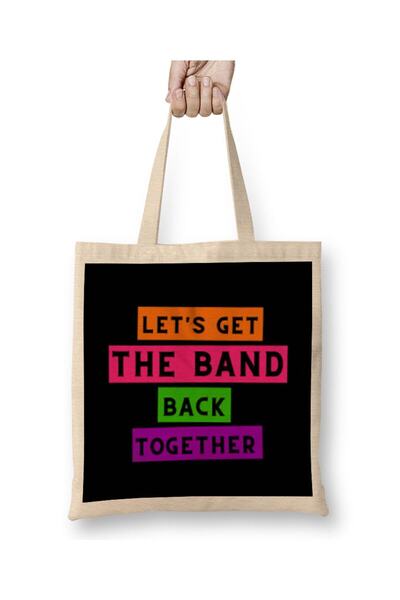 dekado Oneders-Let's Get THE BAND BACK معًا حقيبة قماش بمقبض طويل