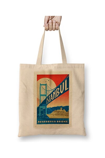 dekado Bosphorus Bridge Cloth Bag Long Handle
